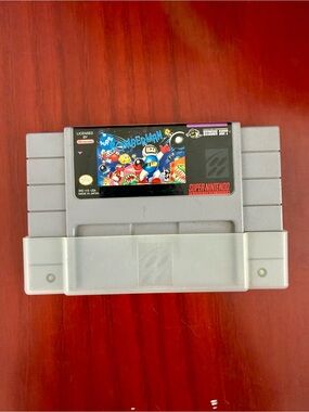 Super Bomberman cartridge for the Super Nintendo Entertainment System (SNES)